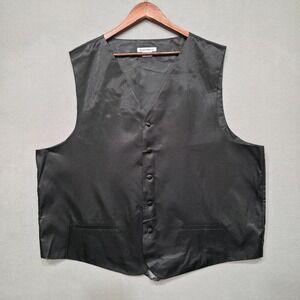 Daniel Ellissa Men's Black‎ Tuxedo Vest Size 3XL